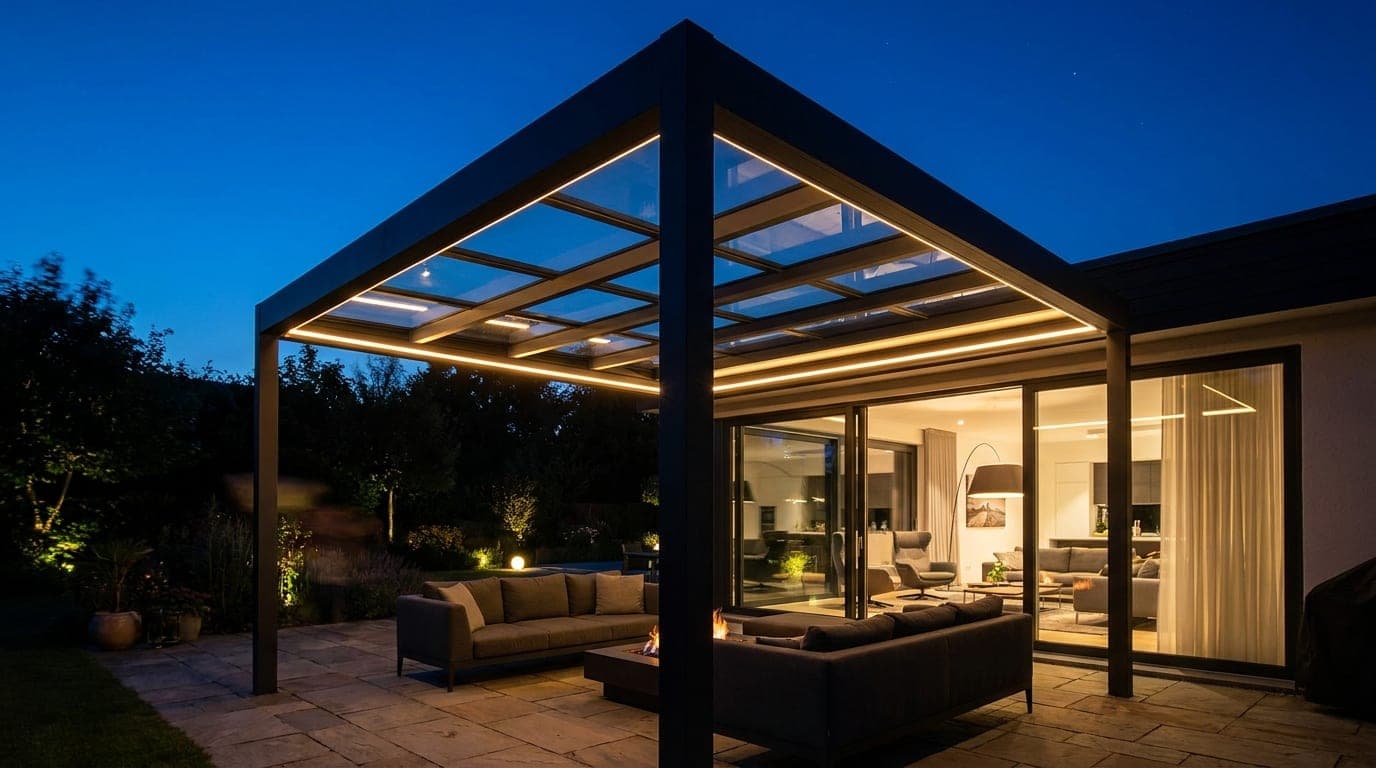 CUBO EZIE bij avondlicht